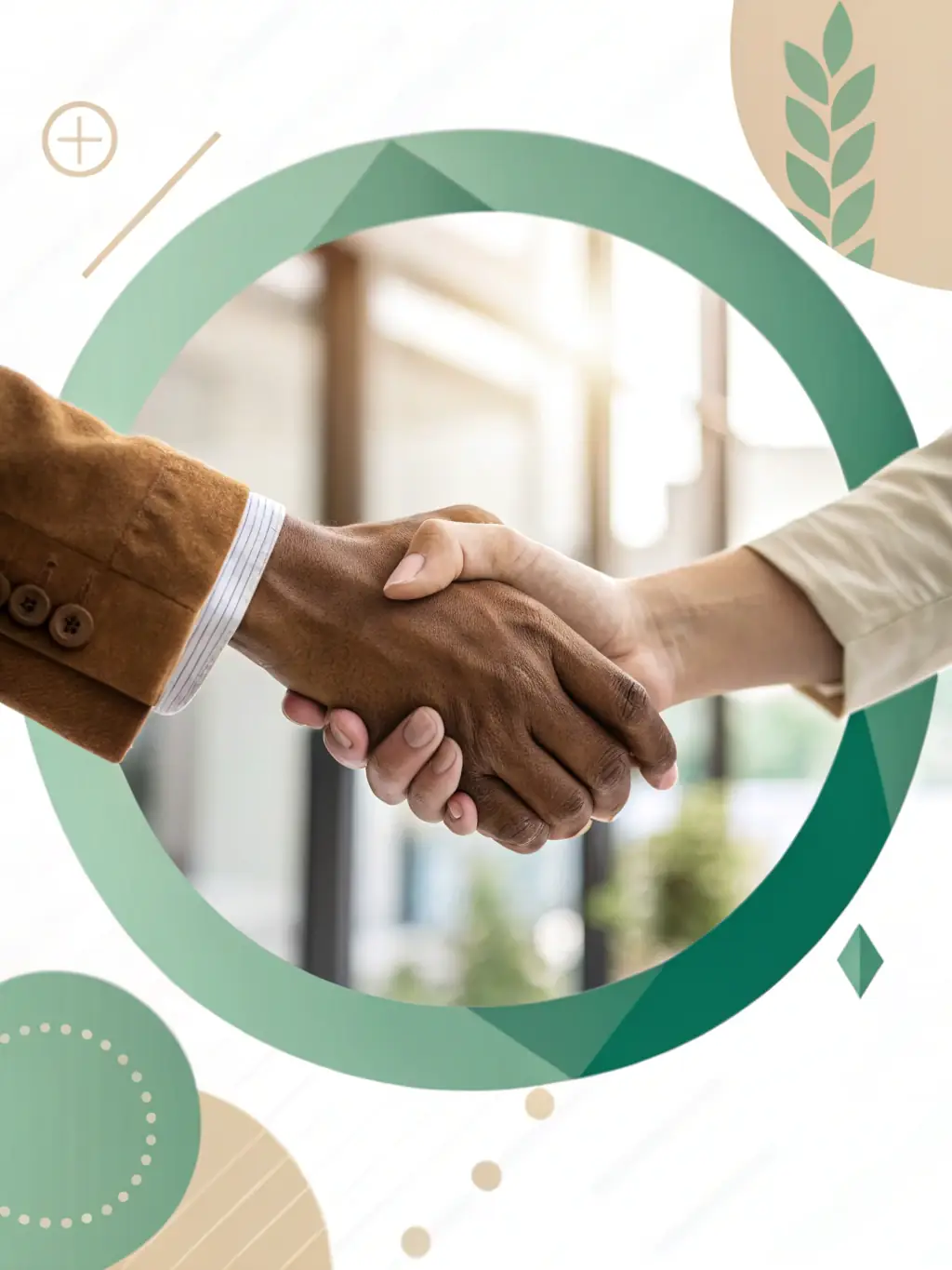 A golden icon of a person greeting another, symbolizing the meet and greet service for airport transfers.