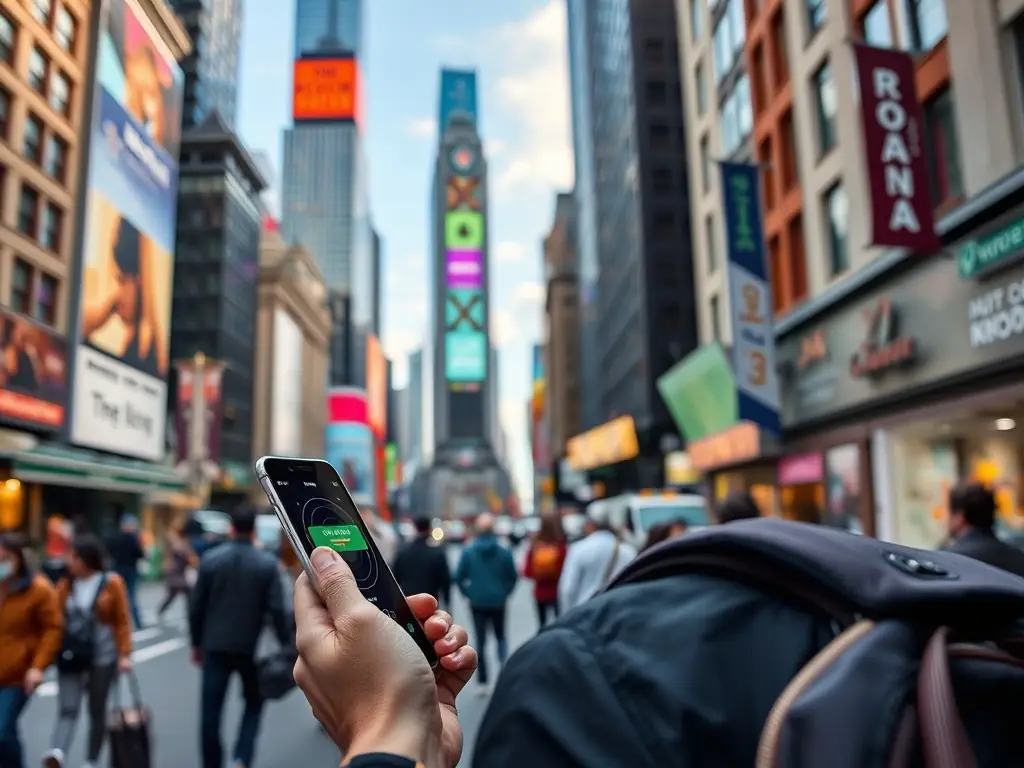 An image depicting Airalo's logo and branding, set against a backdrop of various international landmarks, to represent its budget-friendly options and wide coverage.