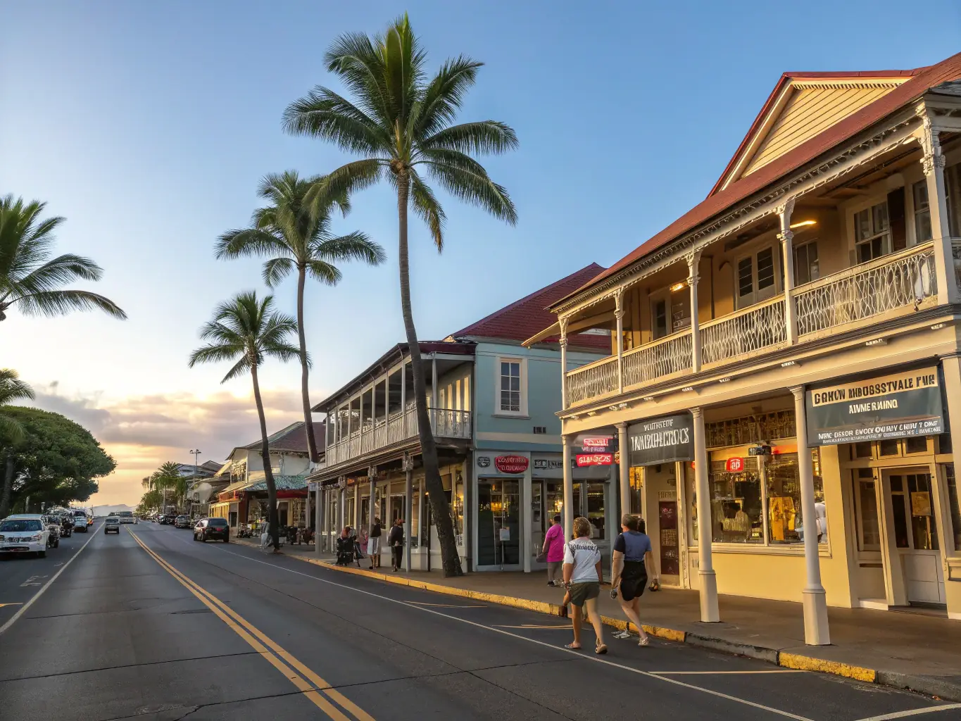 An inviting image of Lahaina Central, capturing the historic town's charm and accessibility to various resorts and attractions on Maui.