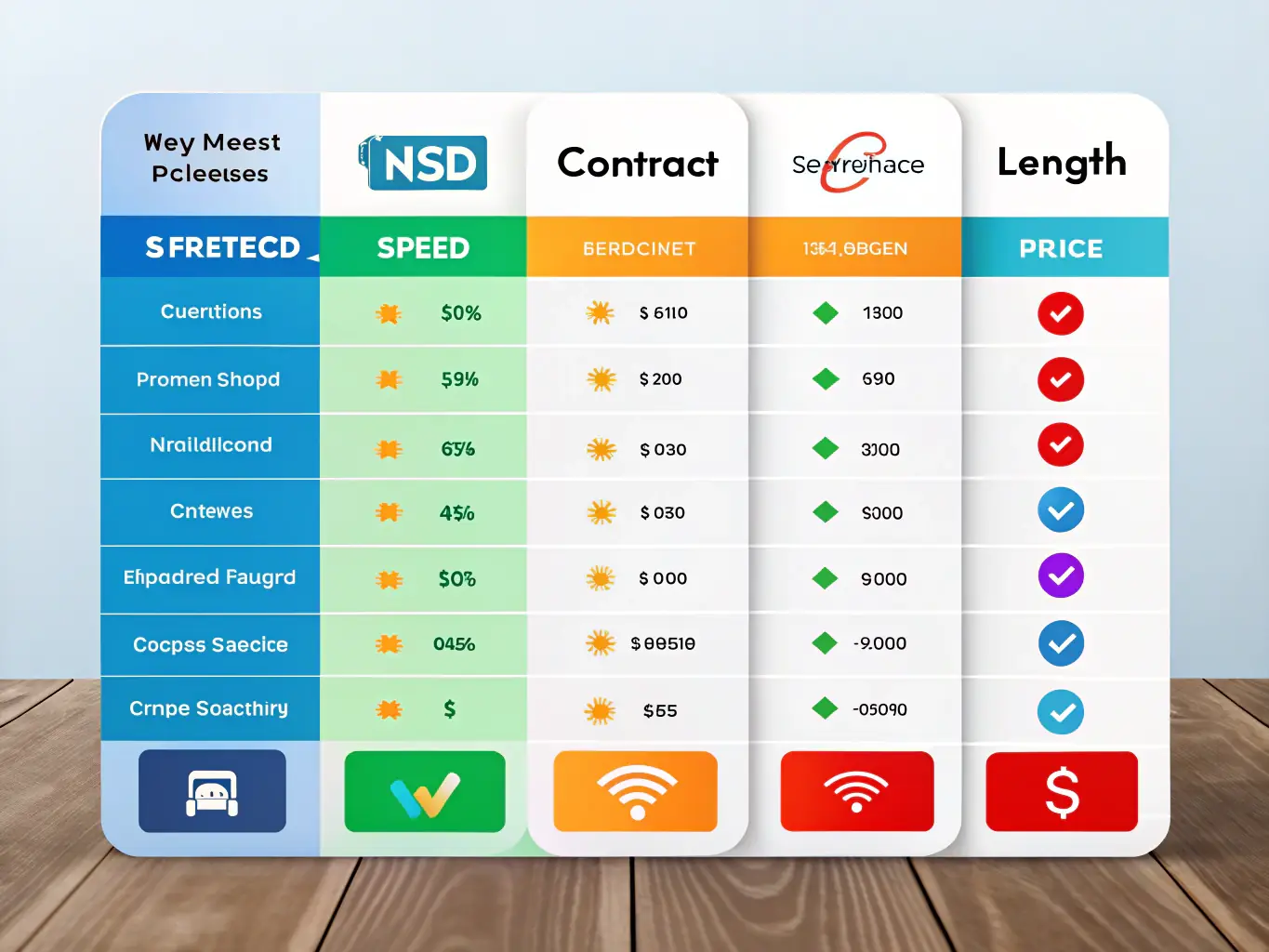 A visually appealing image showcasing a comparison table of eSIM providers, with Saily highlighted in gold to emphasize its superior features and pricing. The table includes columns for Price/GB, Countries, Speed, Hotspot, and Rating.