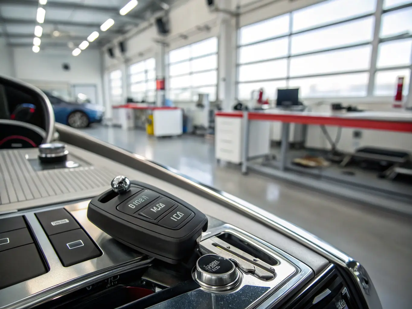 A close-up shot of a car's gear stick clearly showing the 'Automatic' setting, highlighting the ease and comfort of driving an automatic transmission vehicle.